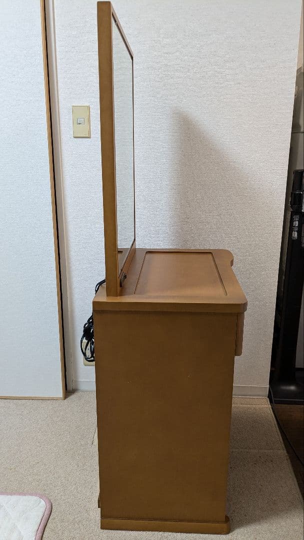 【大塚家具】ドレッサー鏡台　カバ材