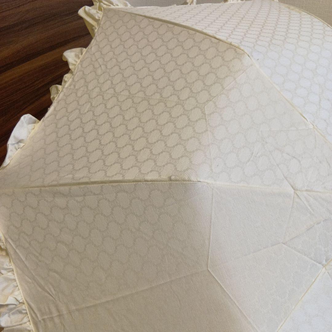 未使用★CELINE セリーヌ 日傘 アイボリー