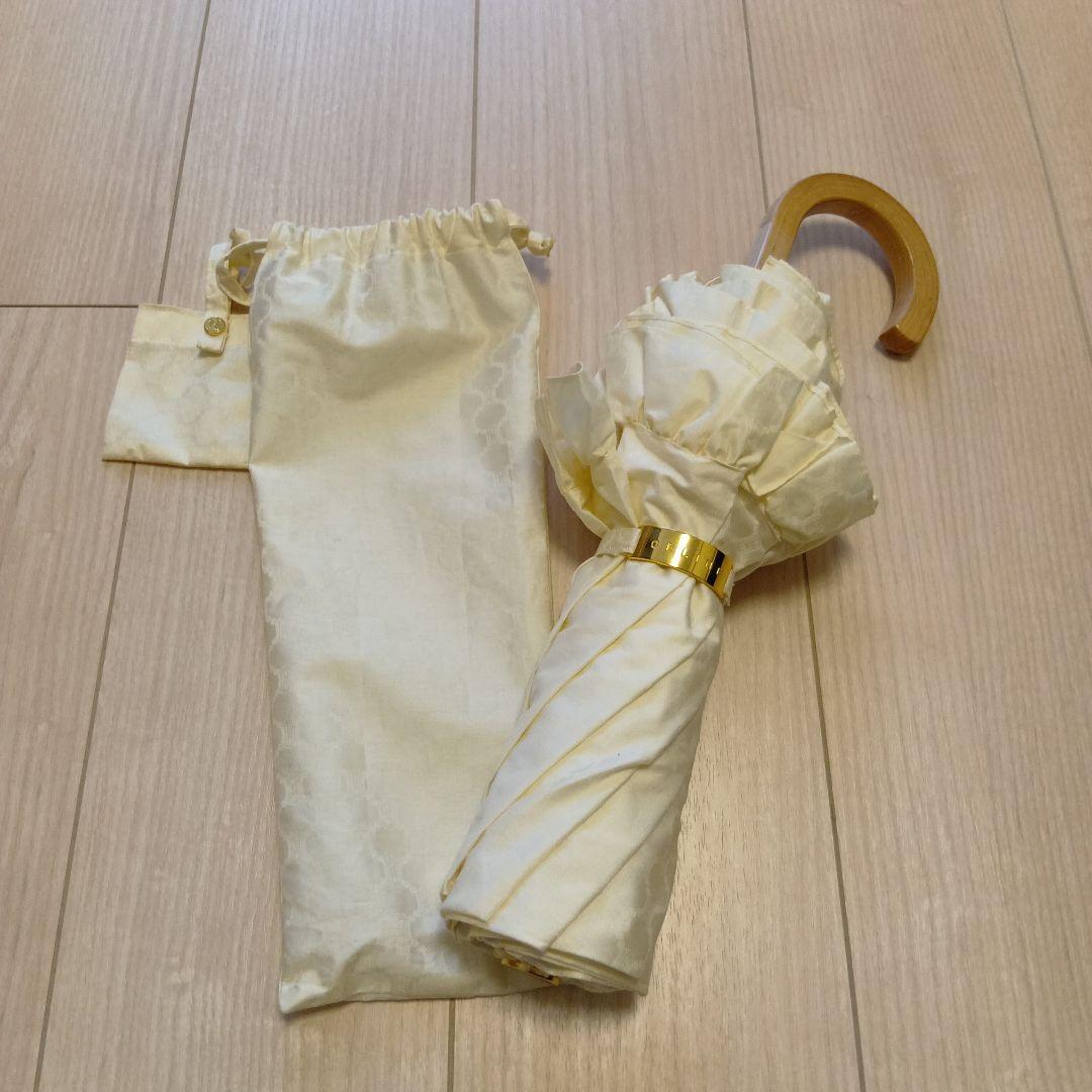 未使用★CELINE セリーヌ 日傘 アイボリー