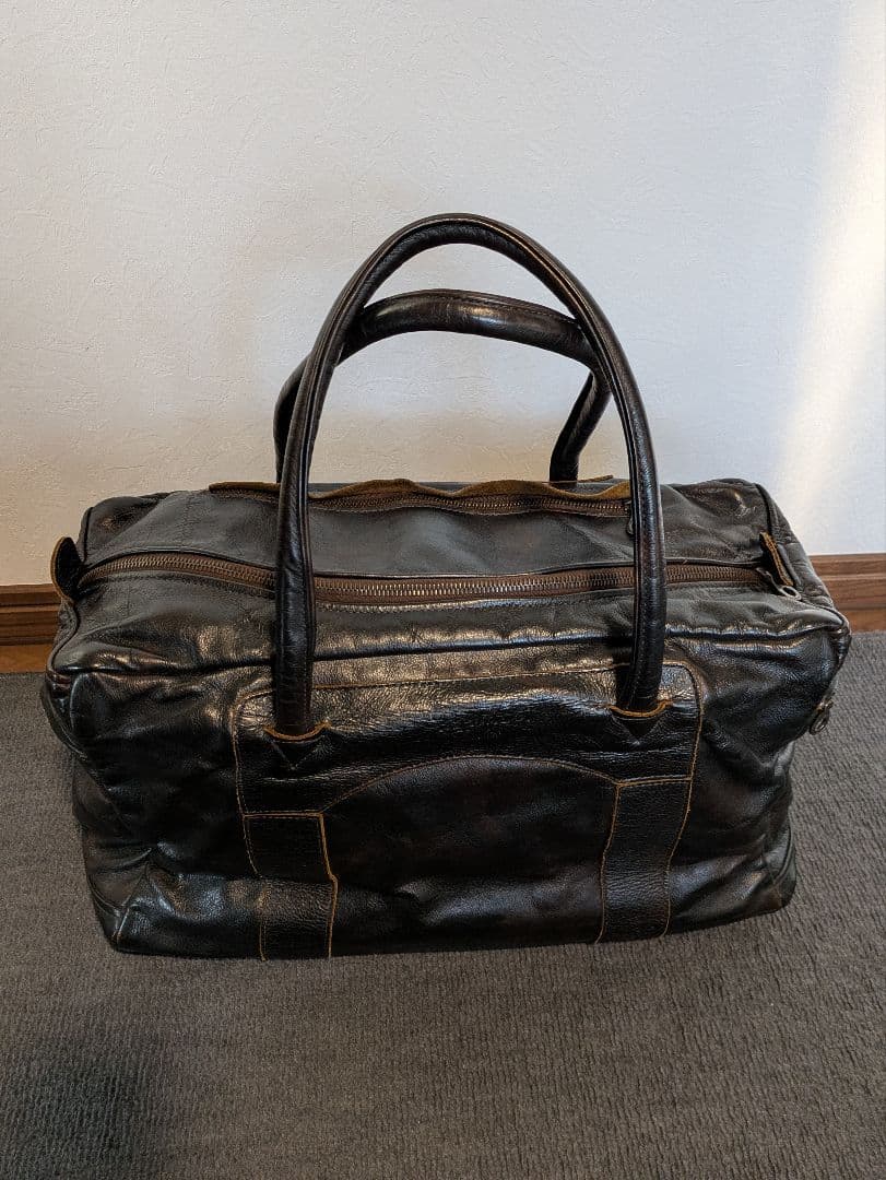 レザー製　焦茶　ボストンバッグ　Jas M.B.