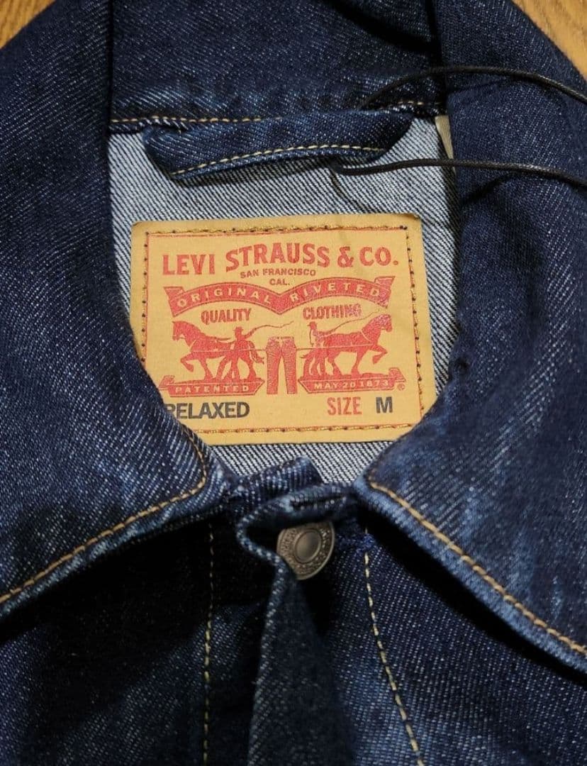 リーバイス 2ND トラッカーJKT M 501 セットアップ 濃紺 W34