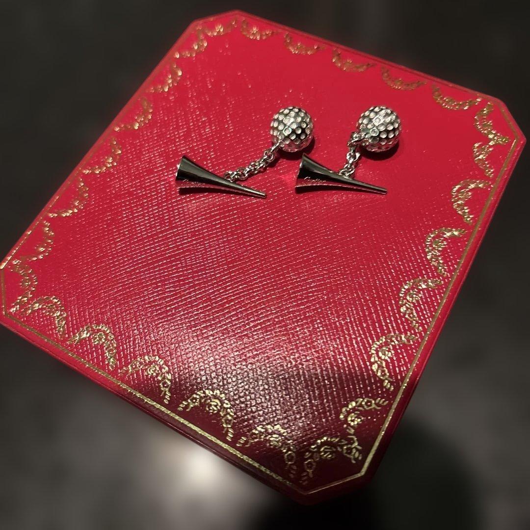 超希少　カルティエ　Cartier カフス　ゴルフモチーフ