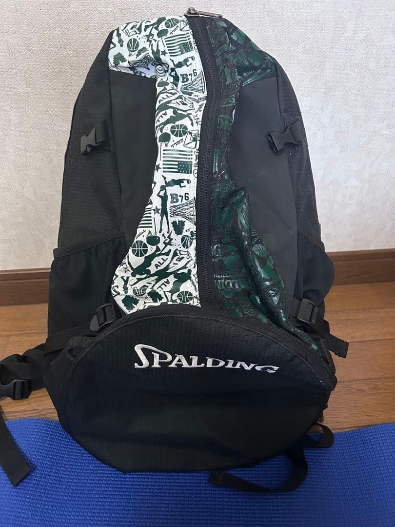 バスケリュック スポルティング 黒 緑