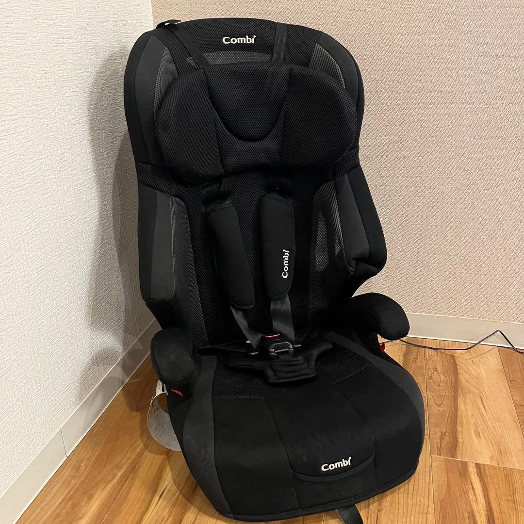 【美品】 コンビ ジョイトリップ エアスルー GG ブラック ジュニアシート