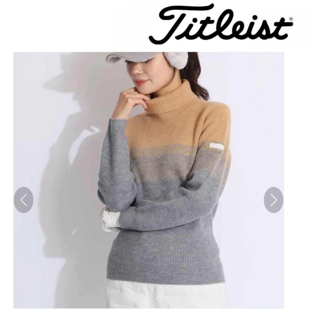 美品　タイトリスト　レディース　タートルネックセーター　L Lサイズ