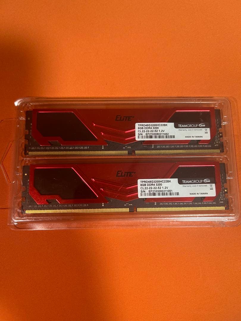 Team DDR4 3200MHz 16GB (8GBx2枚)