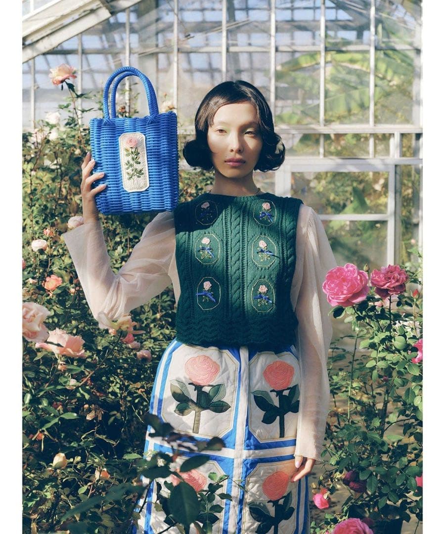 BEAMS COUTURE × RURU MARY’S 手刺繍 ニットベスト