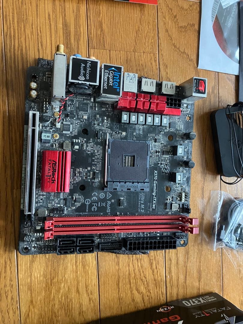 ASRock x370 gaming-itx/ac マザーボード 動作品