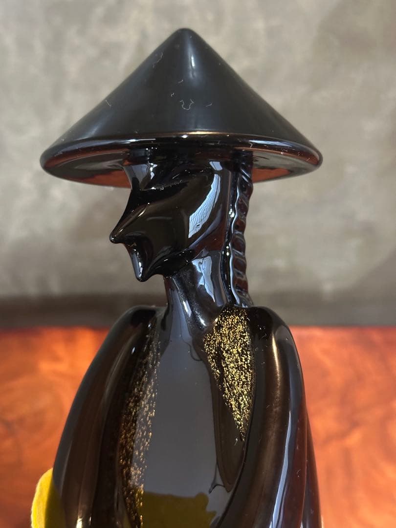 「Seguso Murano」黒いガラス製　置物