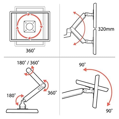 ERGOTRON エルゴトロン MXV モニターアーム デスクマウント スリムm