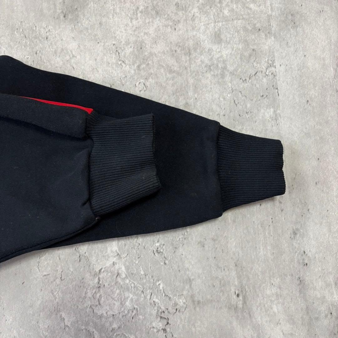 80's- adidas アディダス　トラックジャケット　赤　黒　5号