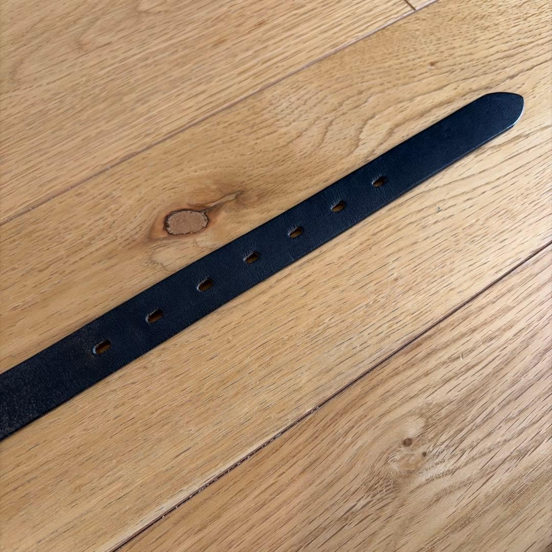 Ron Hermanロンハーマン レザーベルト 黒 シンプル 100cm
