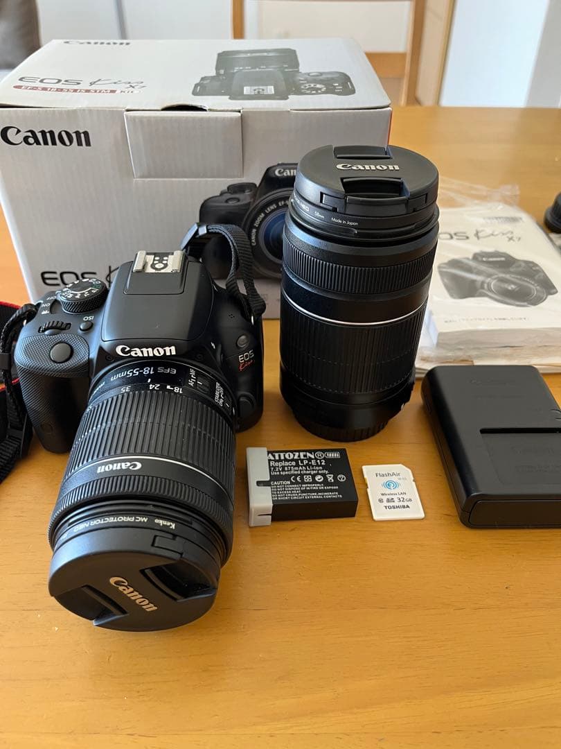 美品◆Canon EOS kiss x7 ダブルズームキット