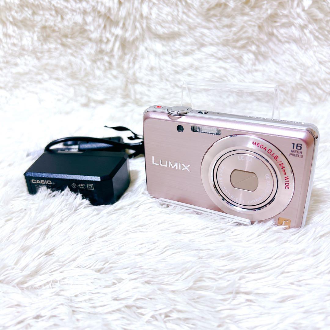 未使用級　動作確認済み　パナソニック　dmc-fh8 コンデジ　カメラ　ピンク