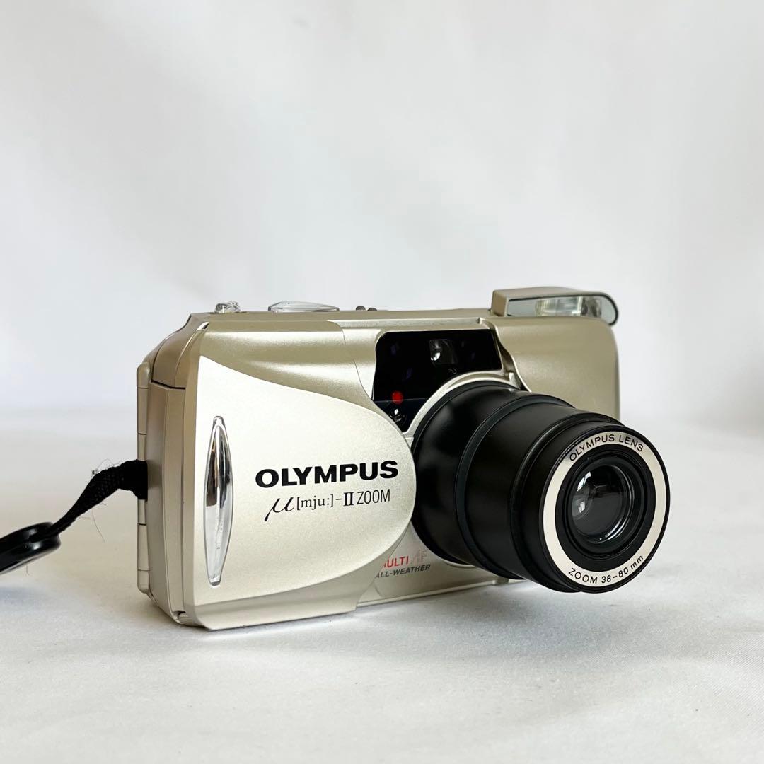【完動品】OLYMPUS μ-Ⅱ zoomフィルムカメラ 動作確認済み