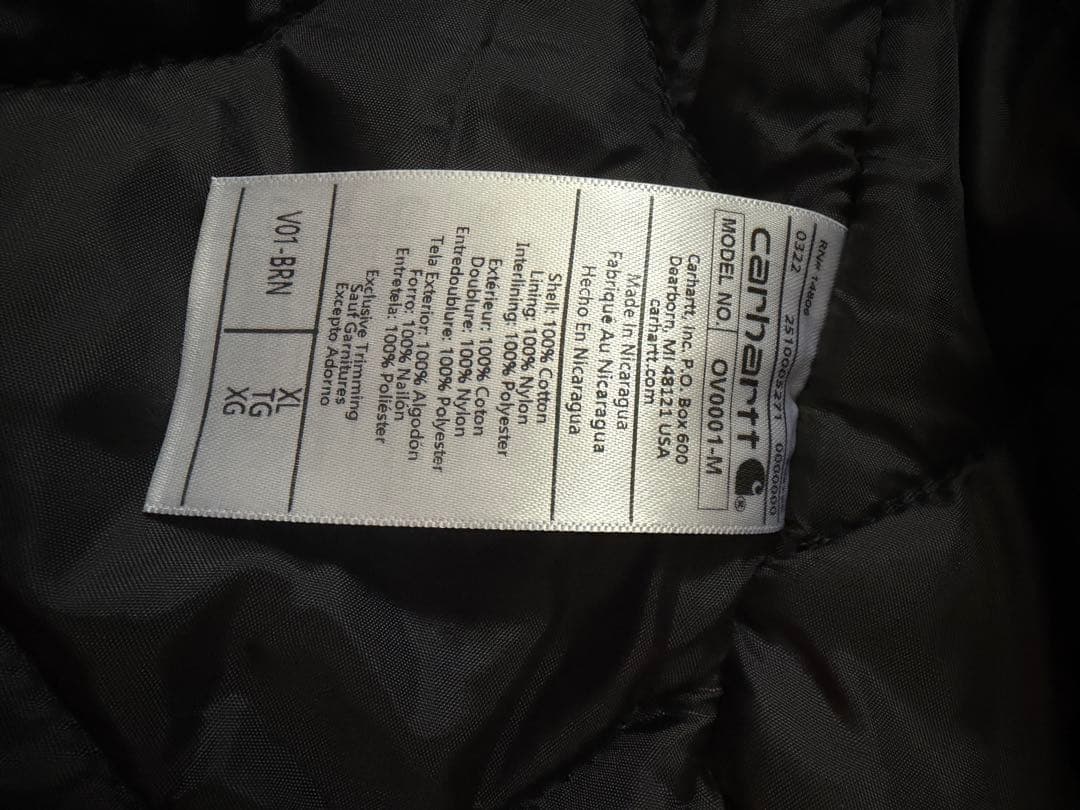 Carhartt，カーハート　ダックベストXL