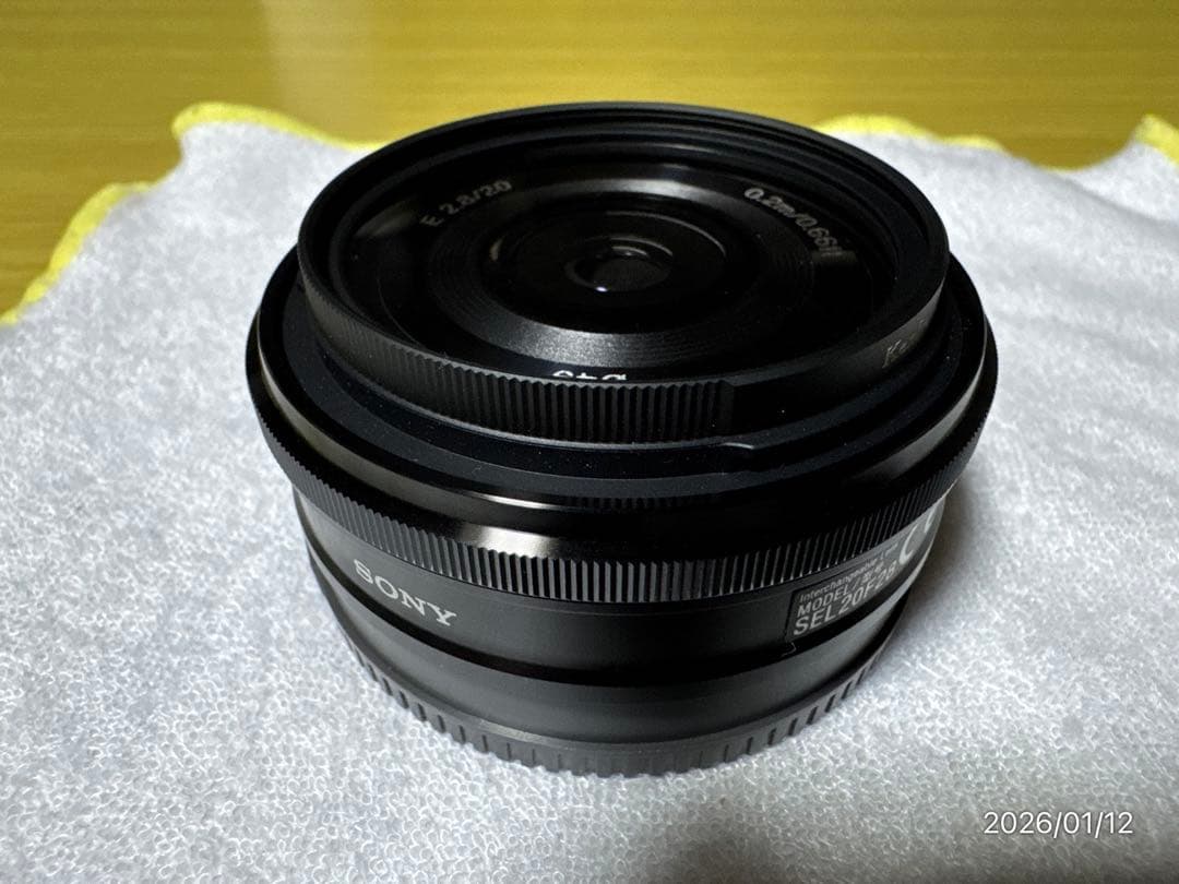 SONY ソニー 単焦点 レンズ E 20mm F2.8 使用小