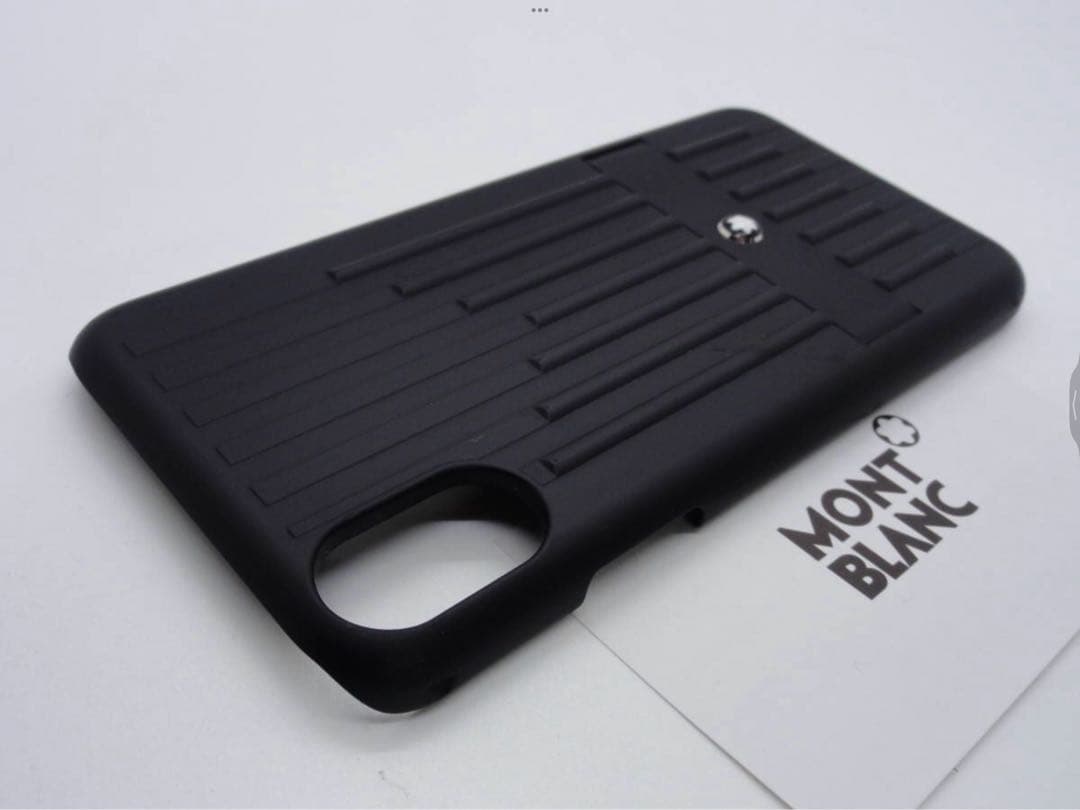⭐️モンブラン製⭐️稀少な入手困難品iPhoneX・XS用スマホケース⭐️ソフトラバー