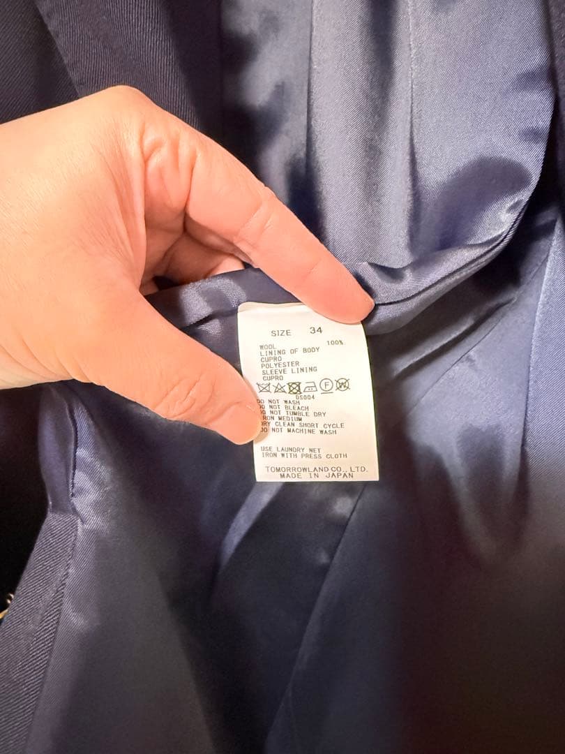 【最終価格】マカフィー　ネイビーブレザー　34