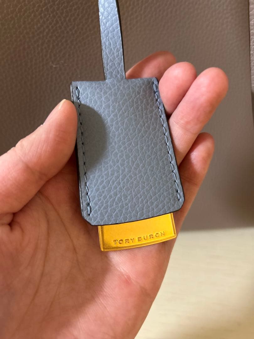 トリーバーチ TORY BURCH ベージュ トートバッグ ネイビー内装