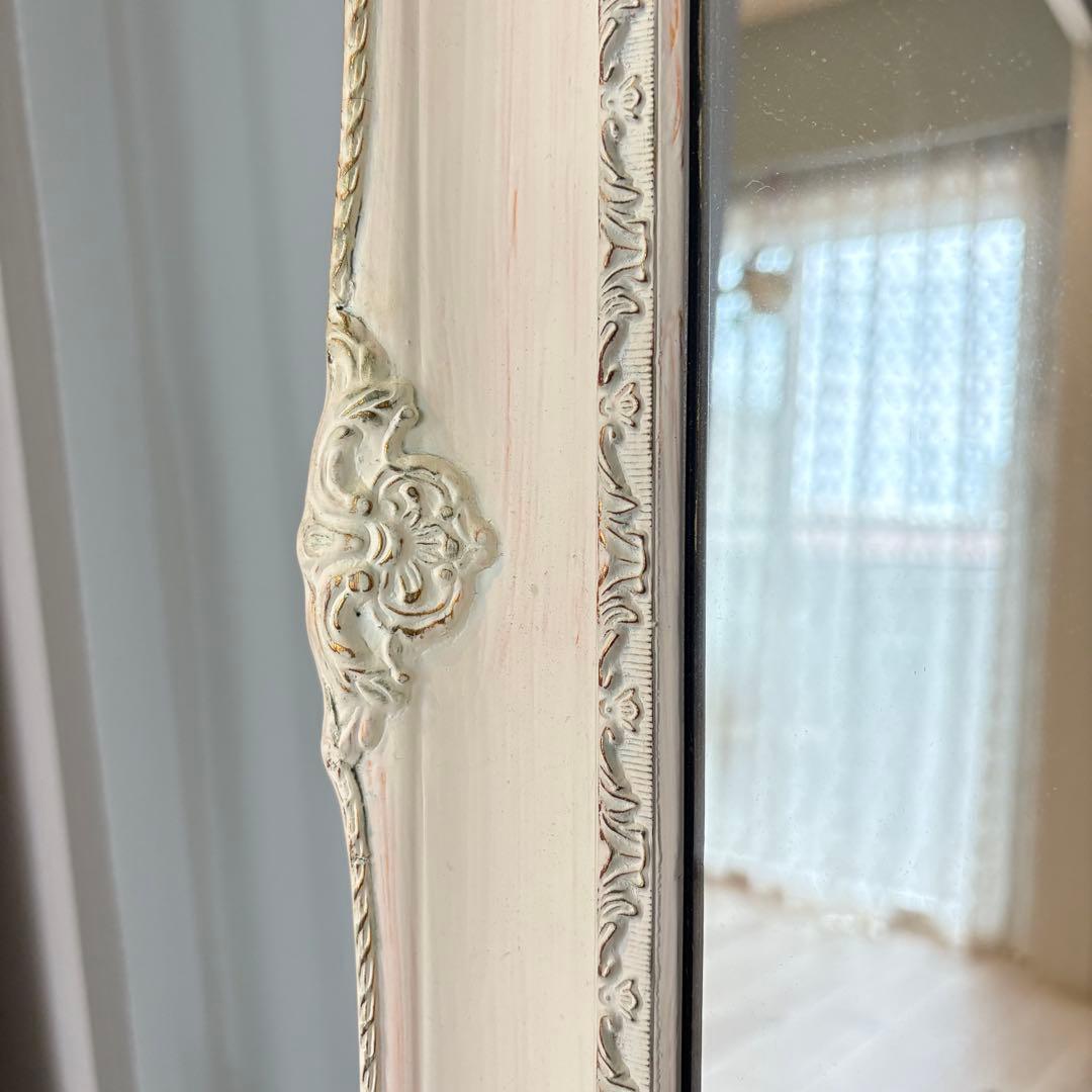 アンティーク調 姿見 スタンドミラー シャビーシック フレンチ♡