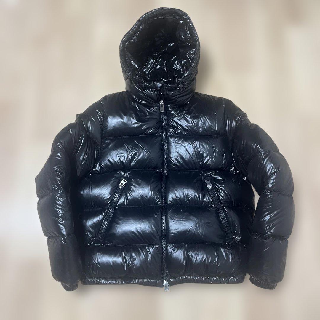 ZARA 光沢　ダウンジャケット　ブラック　2025年モデル