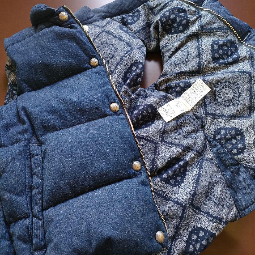 【未使用】REMI RELIEF デニムダウンベスト RN128390