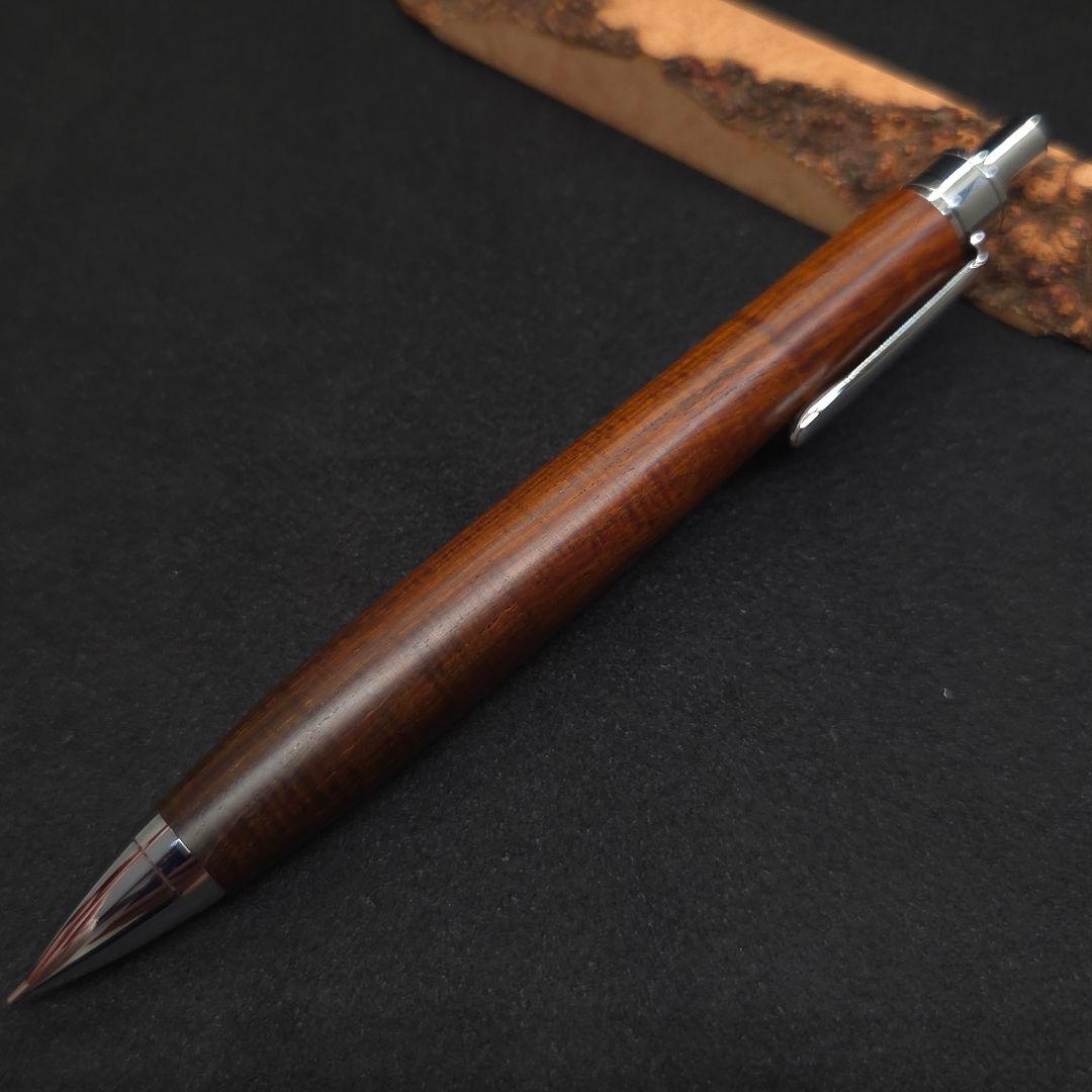 No.39ハンドメイド木軸シャーペンサイアミーズローズウッド