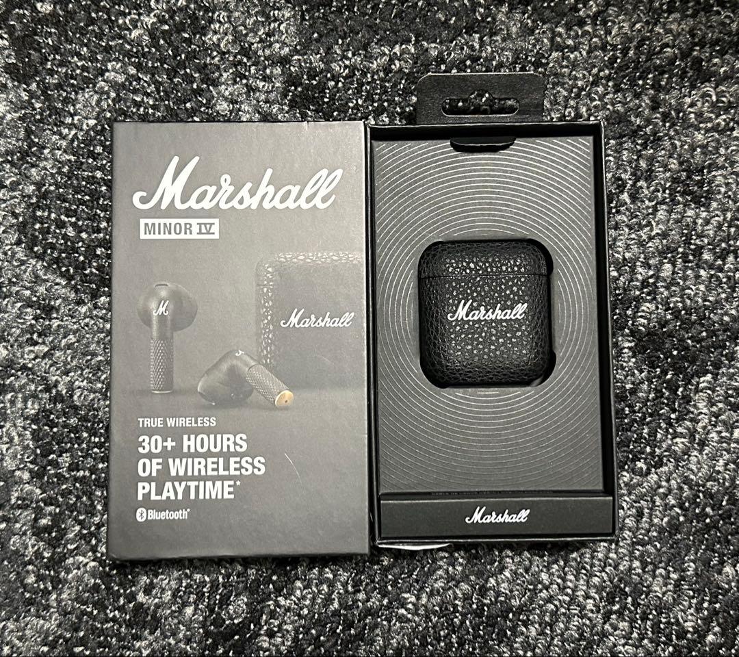 【良品】Marshall Minor IV ワイヤレスイヤホン 箱付き
