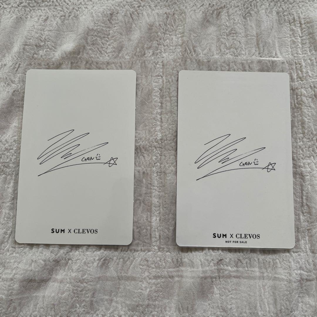 EXO チェン CLEVOS ウェットティッシュ トレカ 2枚 セット