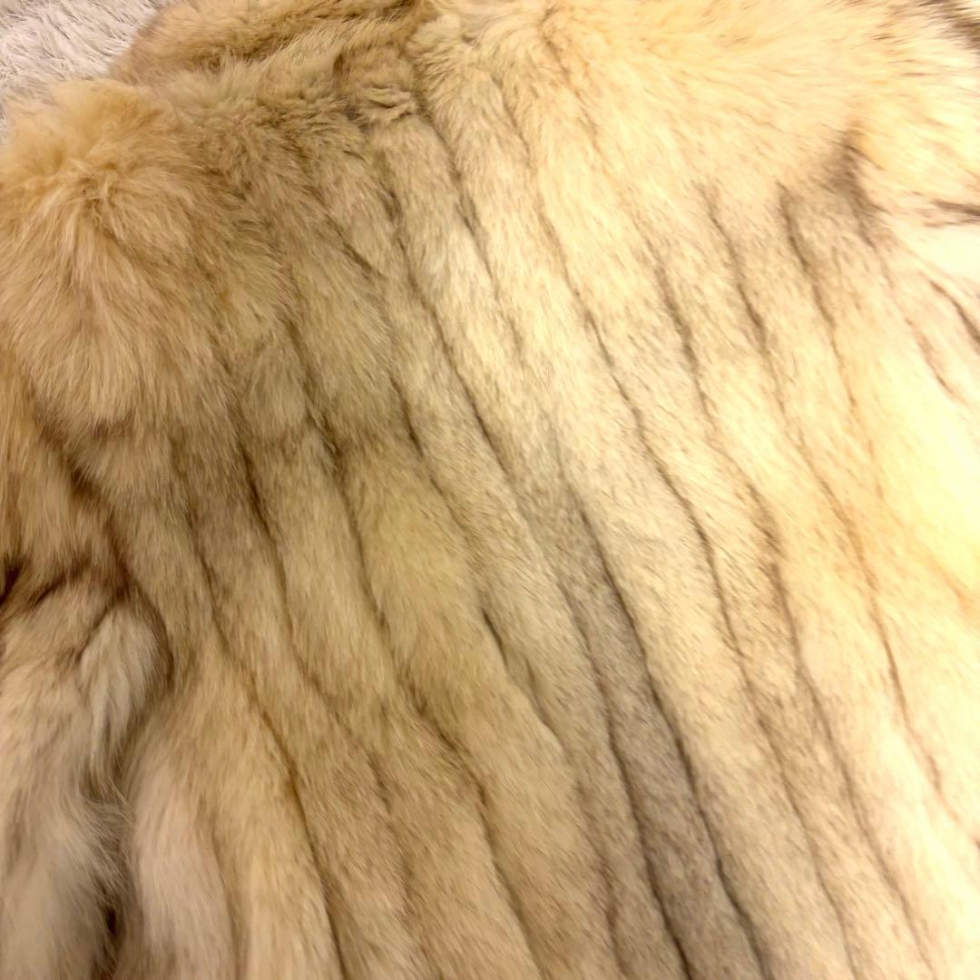 SAGA FOX サガフォックス　銀サガ　ボリューミー　毛皮　狐　ホワイト　美品