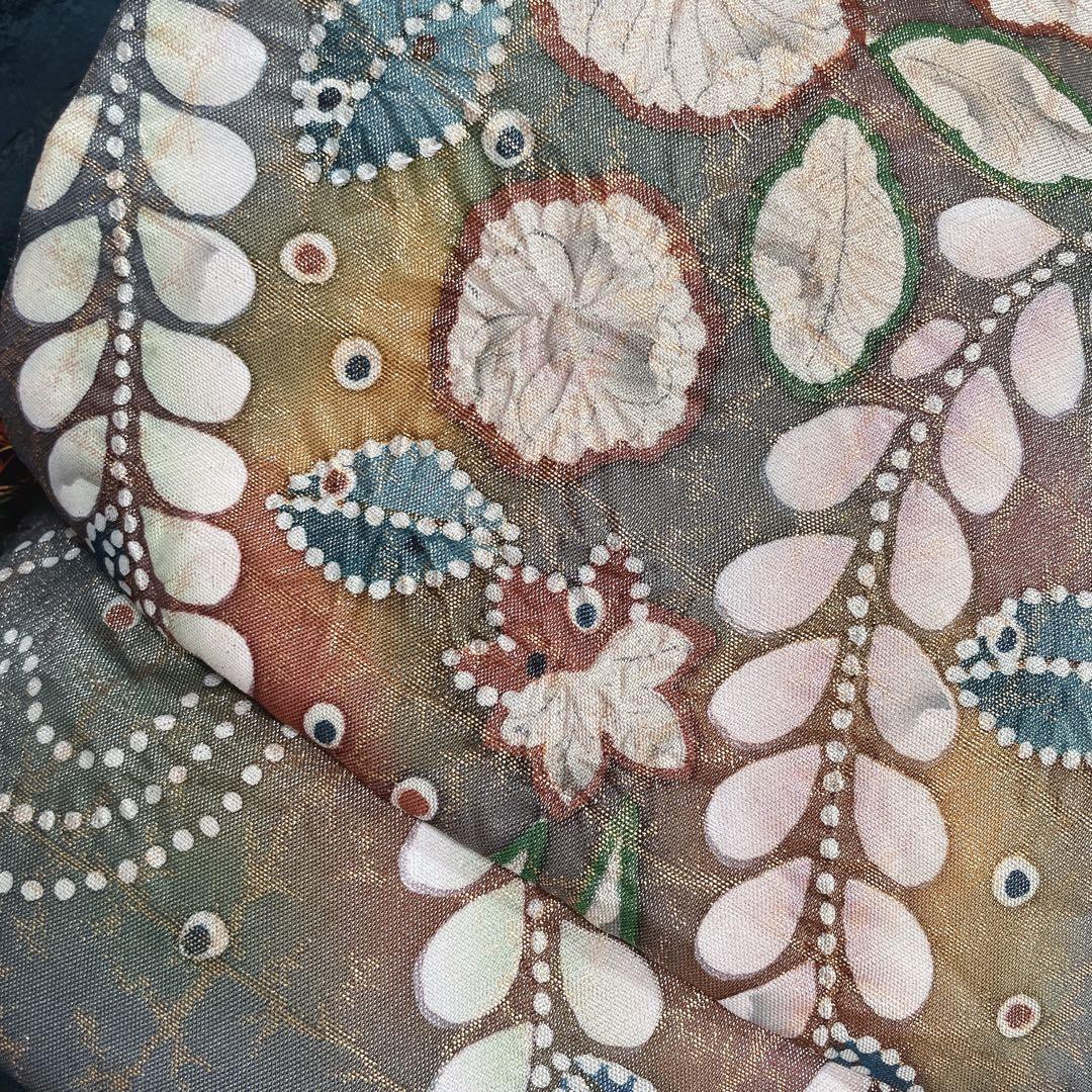 訪問着　フルセット　辻ヶ花　金彩加工　パールトーン加工　着物　L2