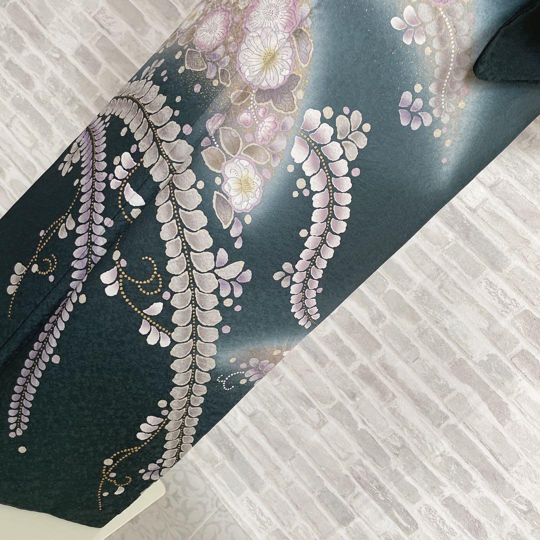 訪問着　フルセット　辻ヶ花　金彩加工　パールトーン加工　着物　L2