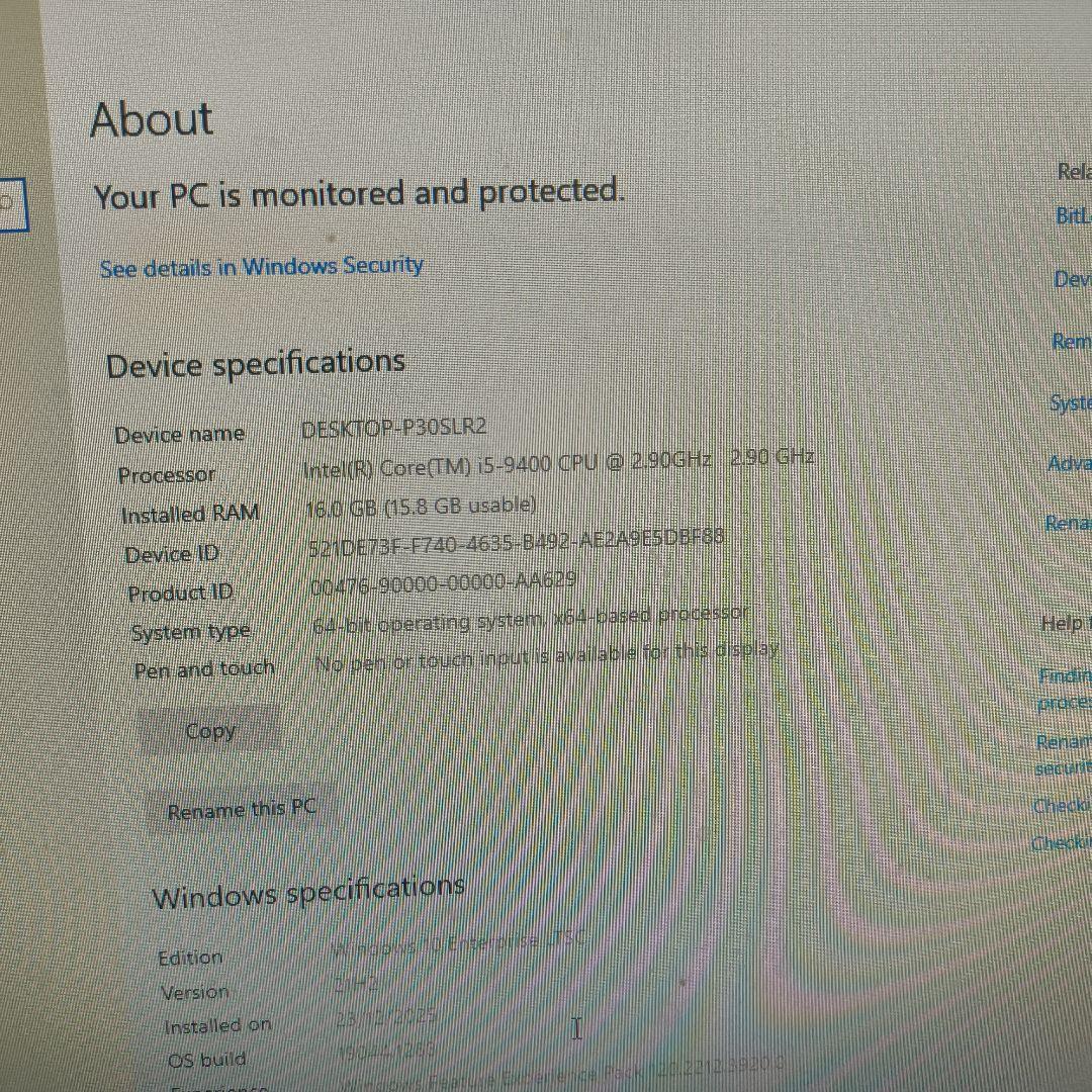 DELL デスクトップPC i5 9400 16GB DDR4