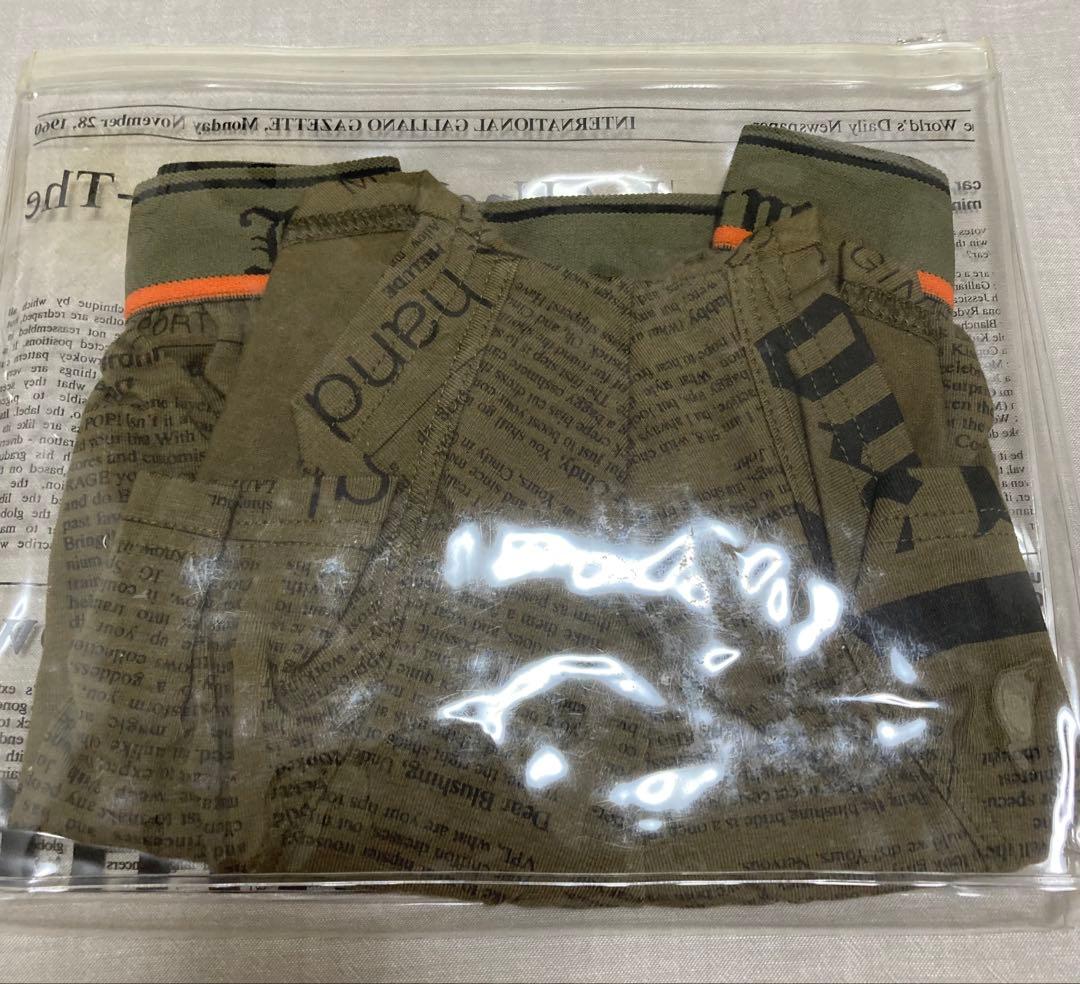 【未使用・希少】GALLIANO HOMME ボクサー ニュースペーパー柄 2枚