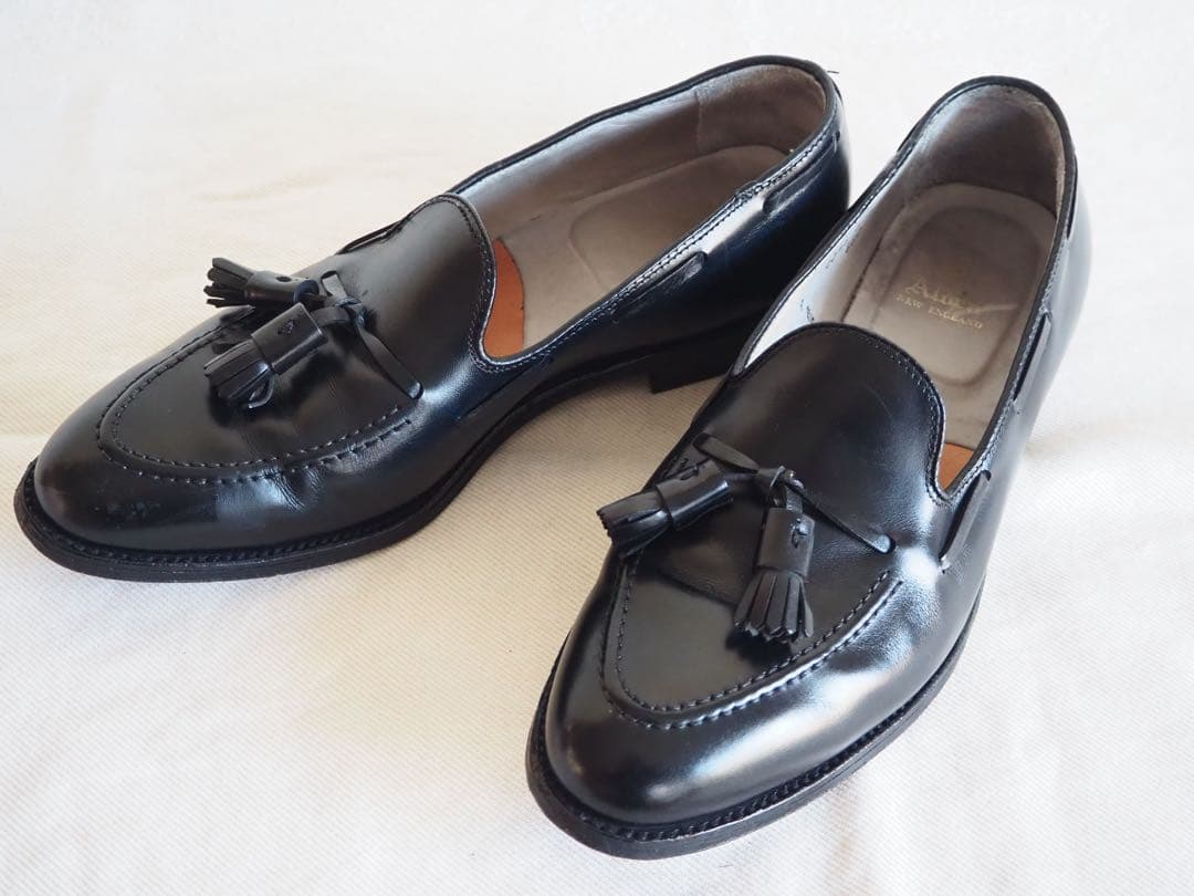 靴 Alden 660 Black Tassle Loafers