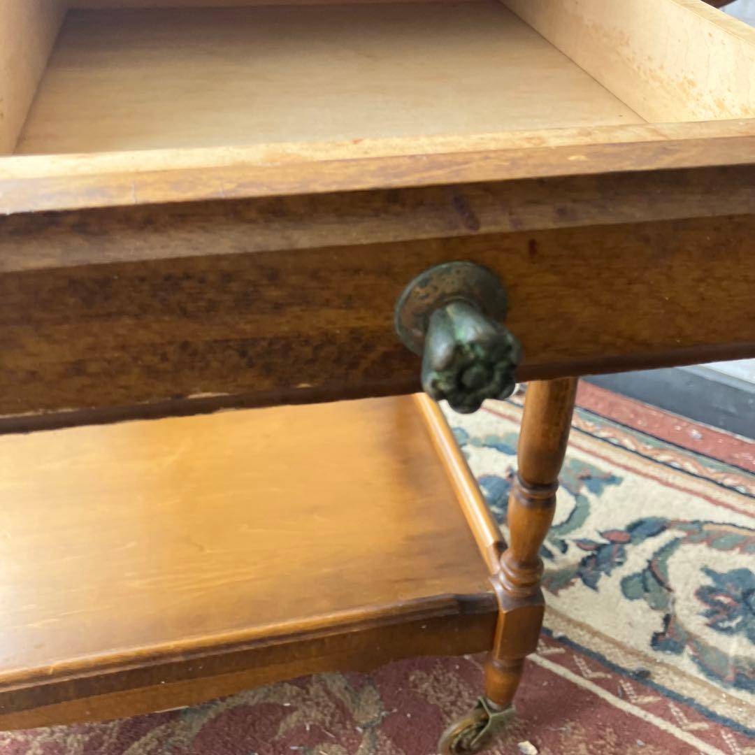 アンティーク カリモク 木製トローリー サービスワゴン キッチンカート 古家具