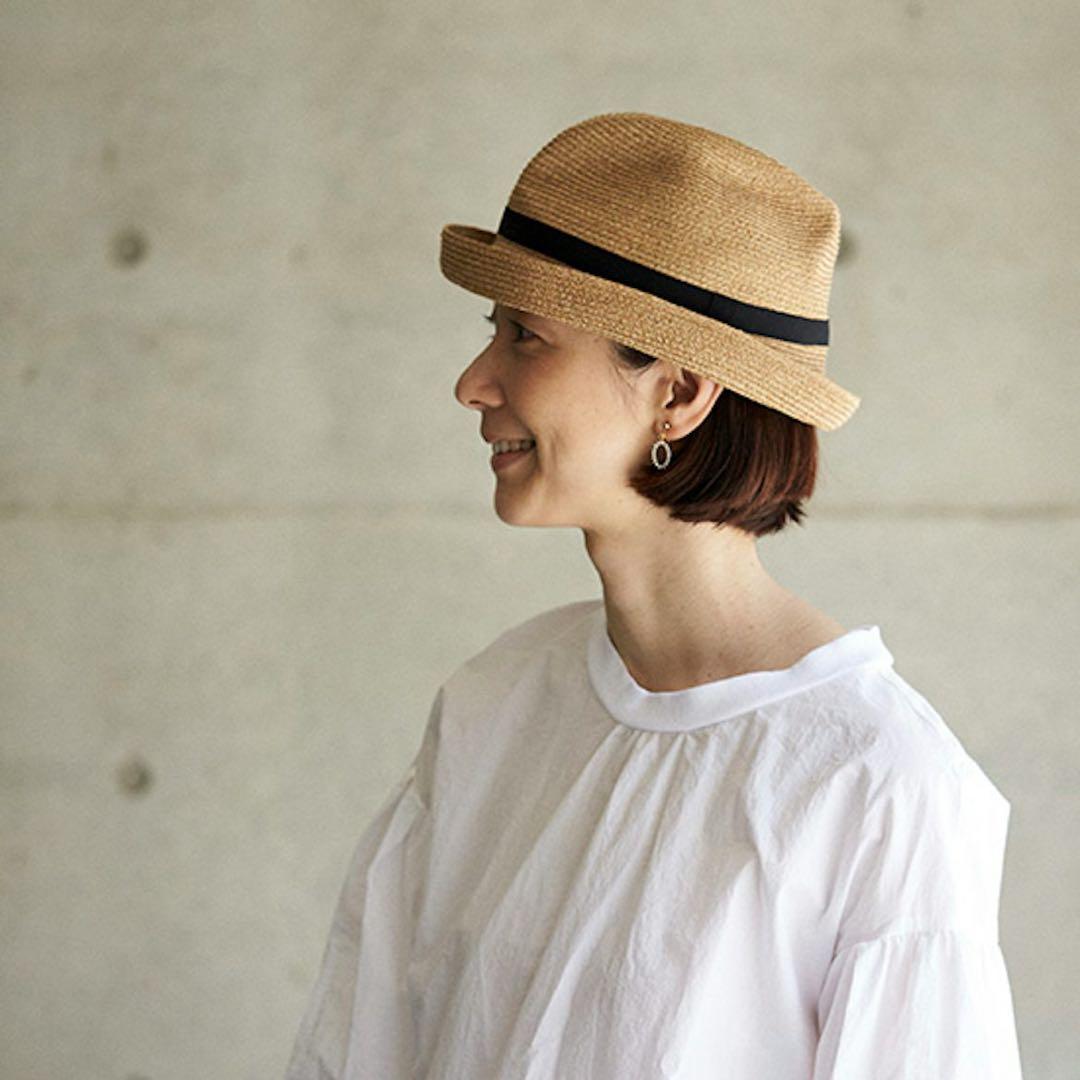 【未使用近】定価19,250円 BOXED HAT 7cm brimgrosgr