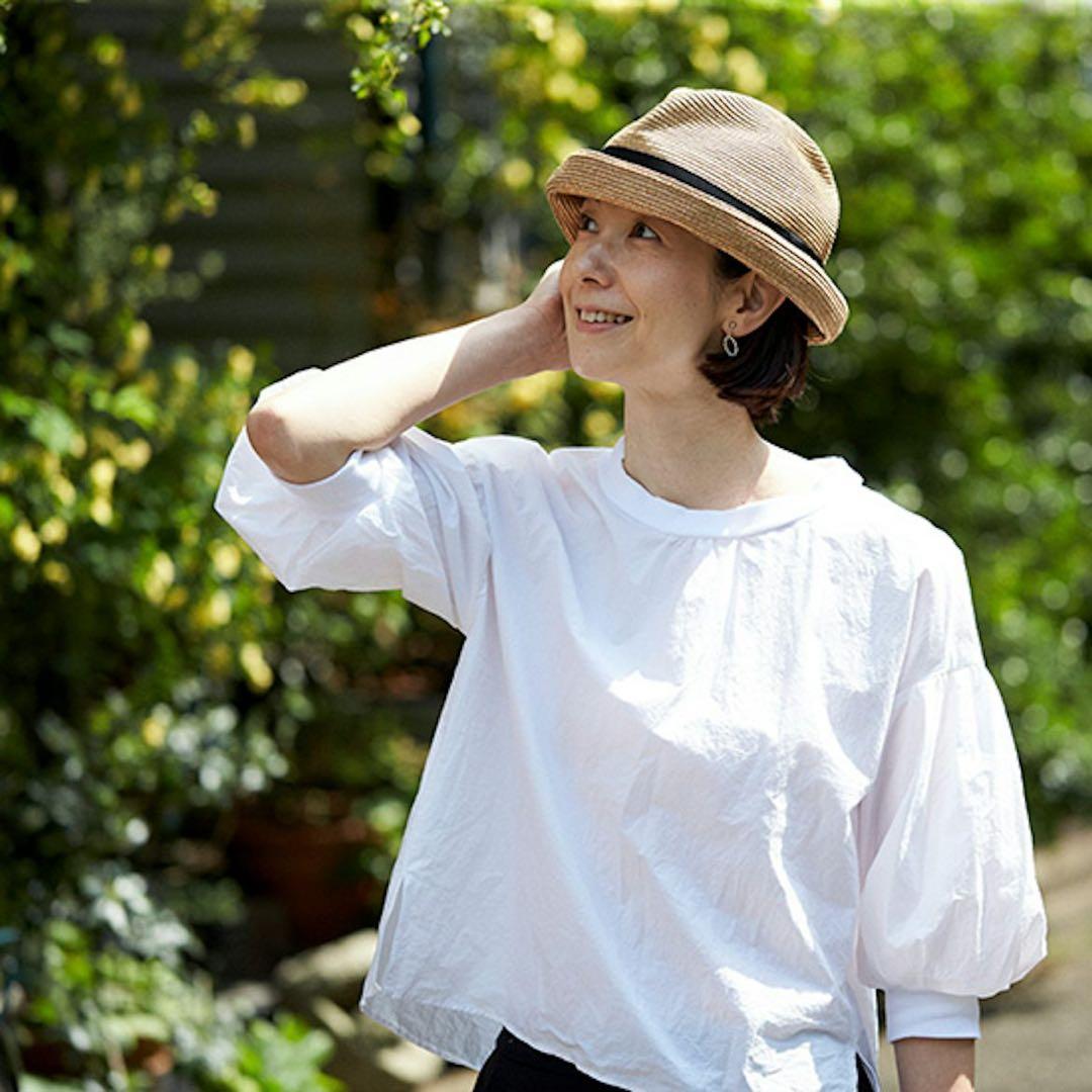 【未使用近】定価19,250円 BOXED HAT 7cm brimgrosgr