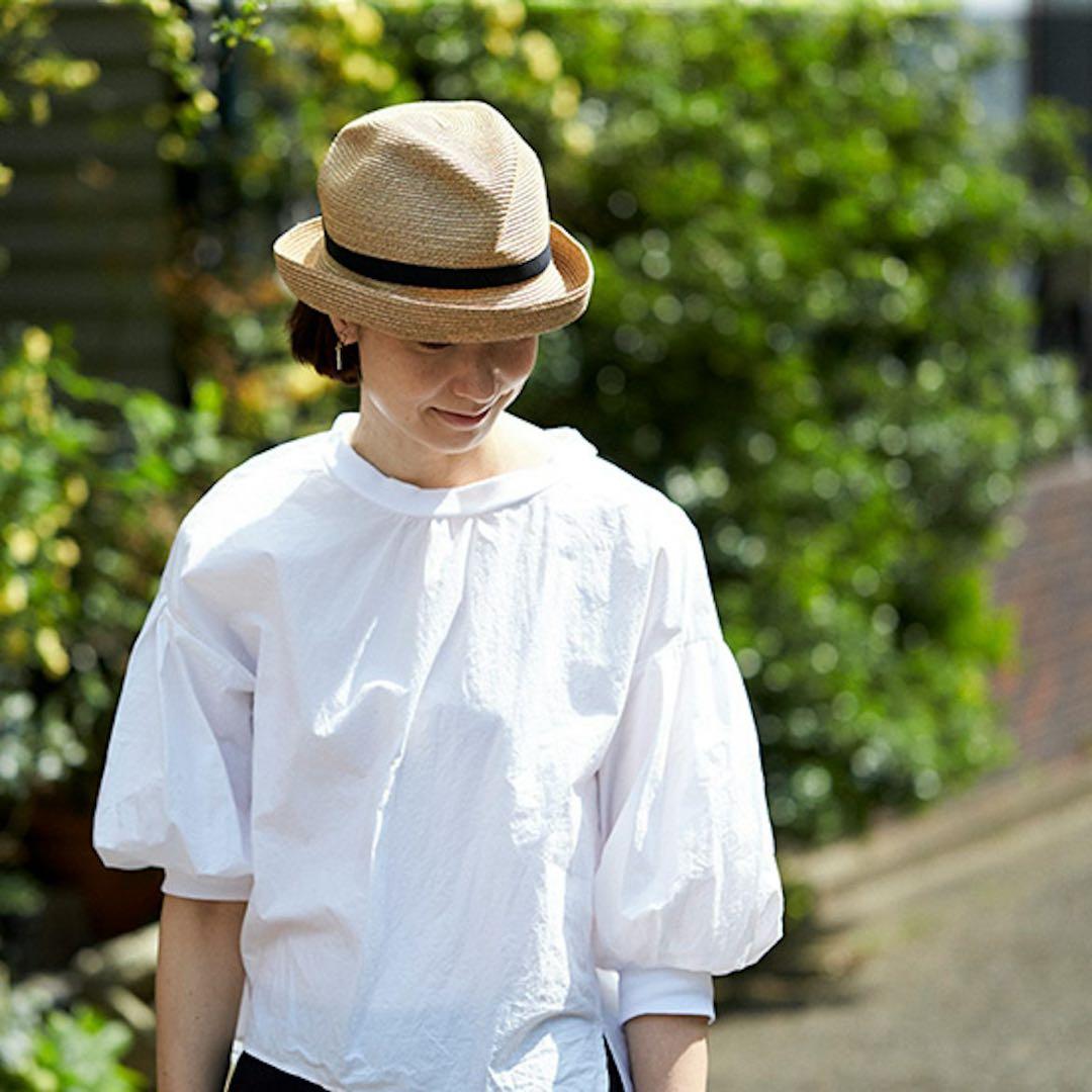 【未使用近】定価19,250円 BOXED HAT 7cm brimgrosgr