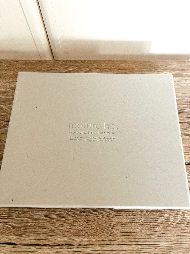 【未使用近】定価19,250円 BOXED HAT 7cm brimgrosgr