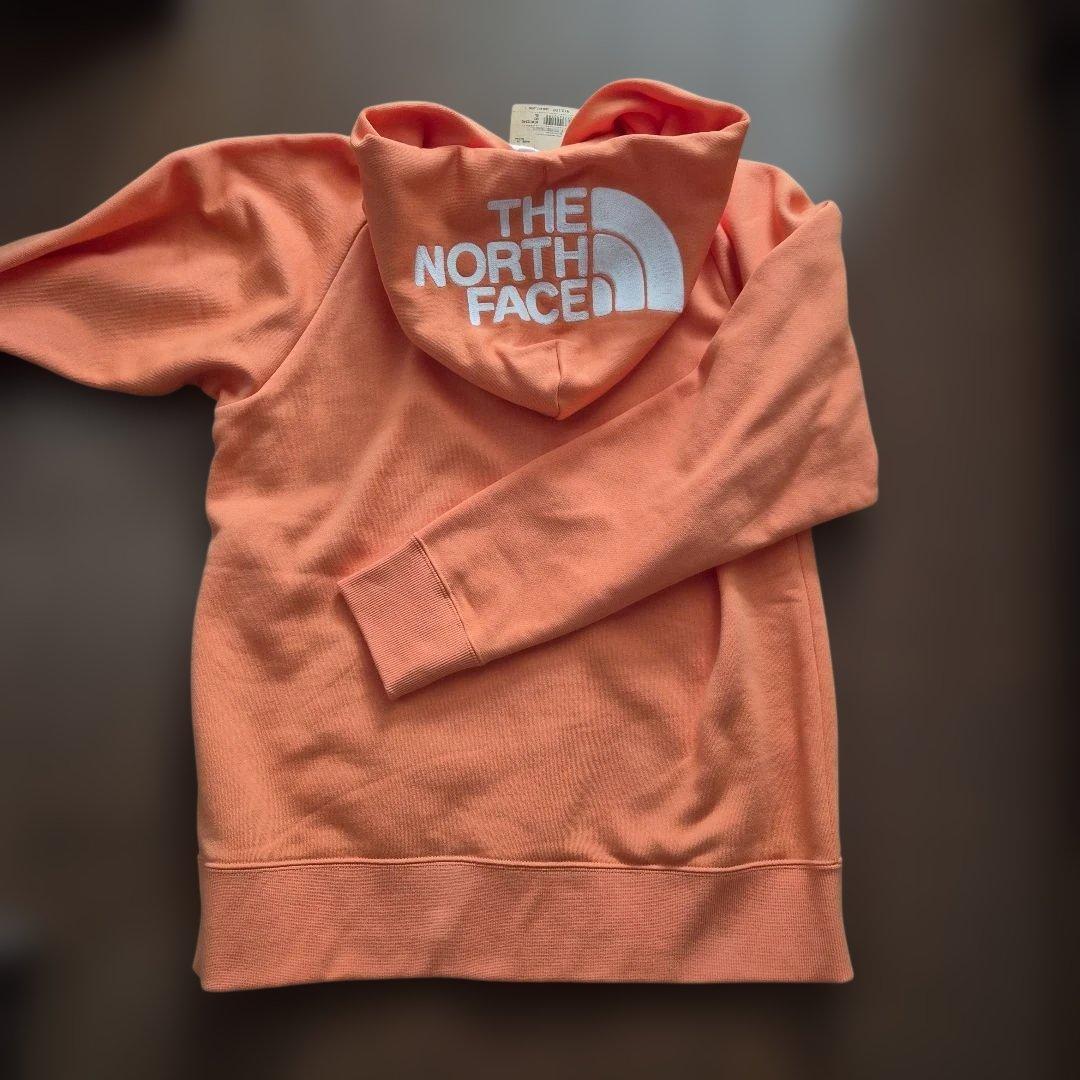 THE NORTH FACE オレンジ ジップアップパーカー XL　裏起毛