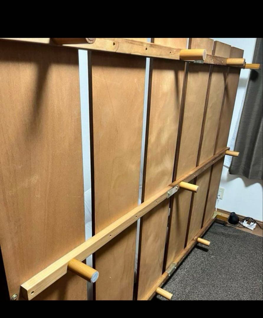 【取りに来れる方のみ】ニトリ木製すのこベッドフレームダブルサイズ