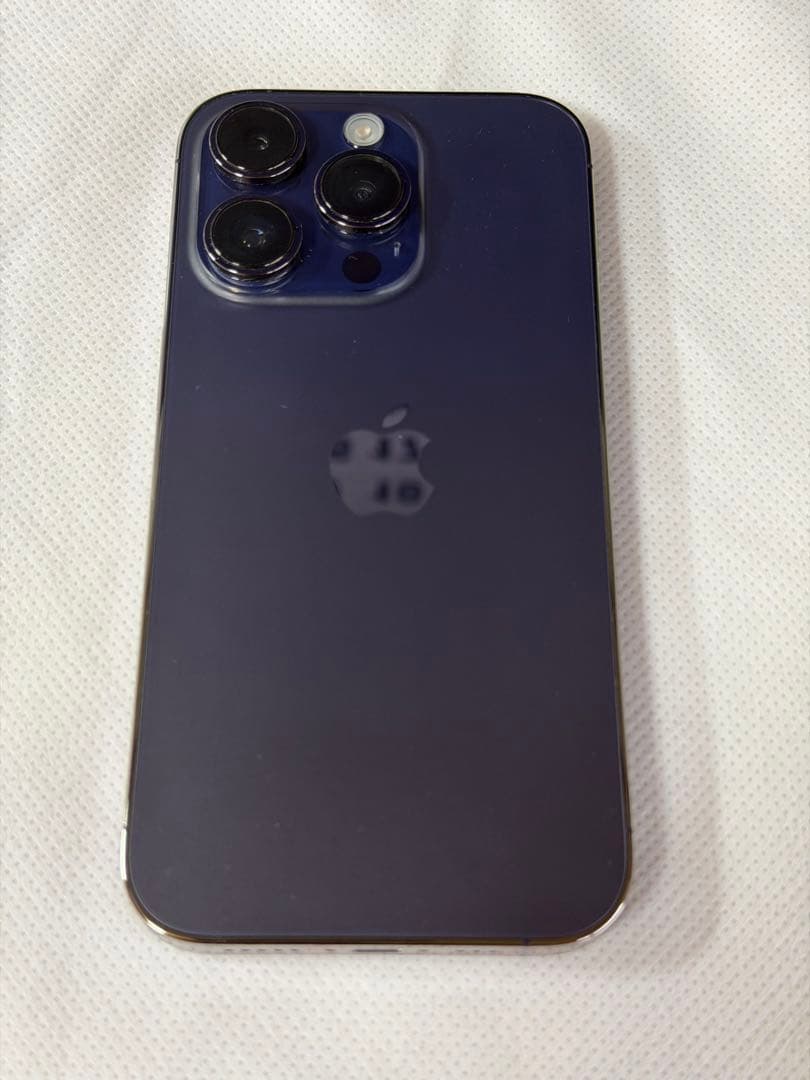 【美品】Apple iPhone 14 Pro 128GBディープパープル 本体