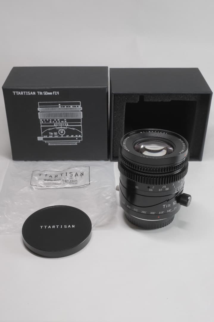 TTArtisan Tilt50mm f1.4 Xマウント＋ミストフィルター等