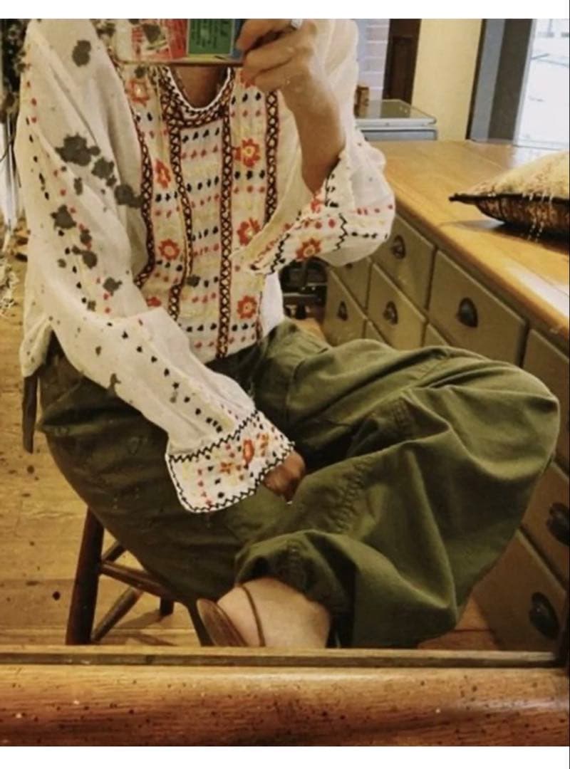 25SS NOWOSノーウォス cargo pants GREEN カーゴパンツ