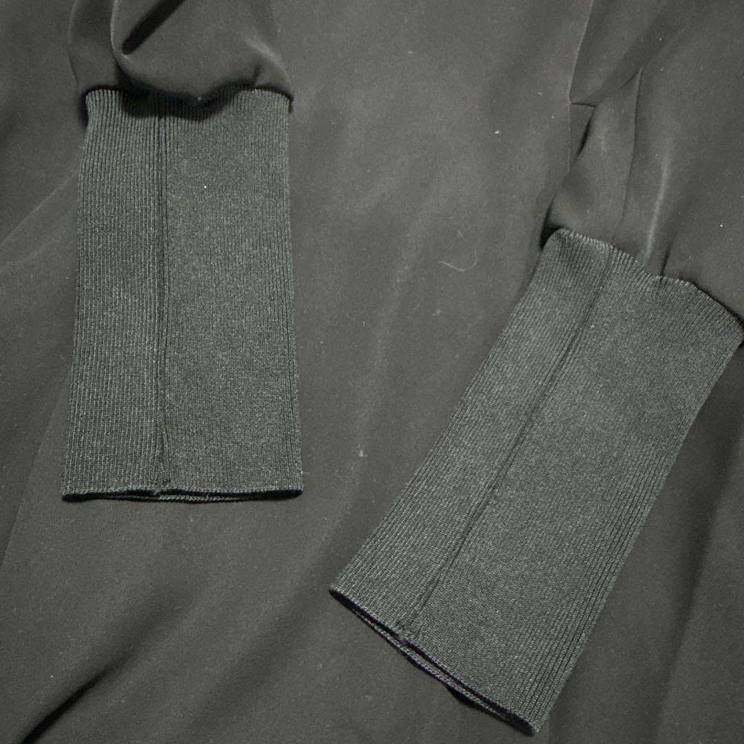 美品✨ENFOLD CURVE-SLEEVE ASYMMETRY-DRESS 黒