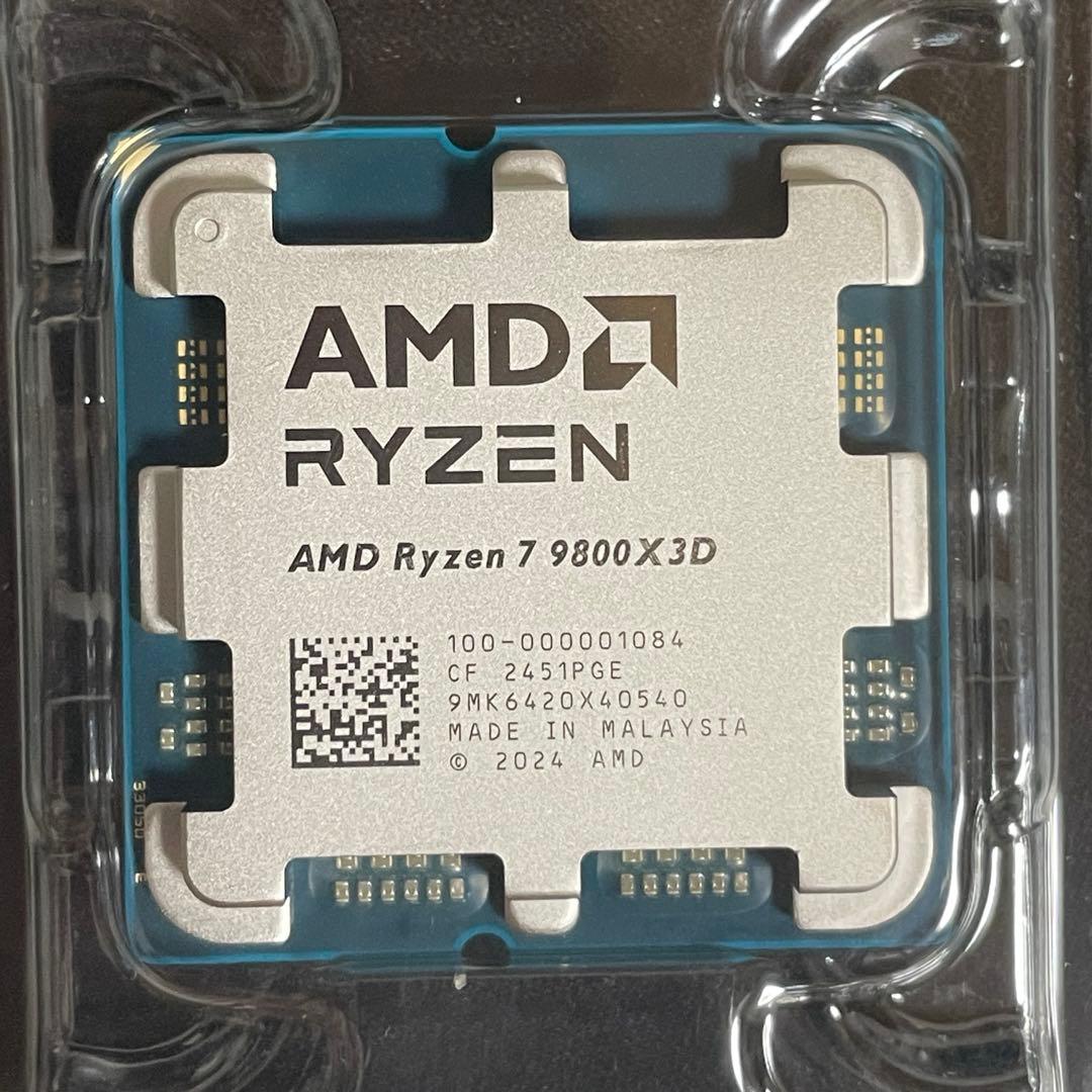 AMD Ryzen7 9800X3D 新品未使用