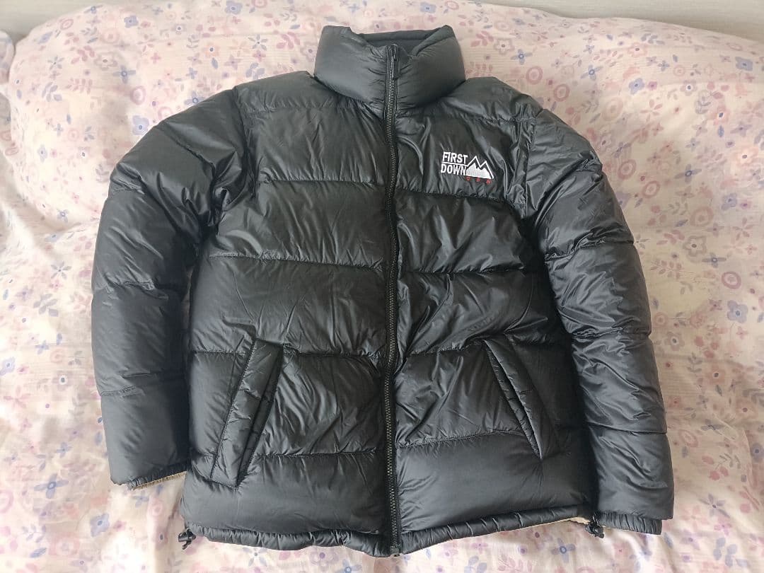 ケ*ン様 FIRST DOWN ダウンジャケット カーキ/ブラック　Mサイズ
