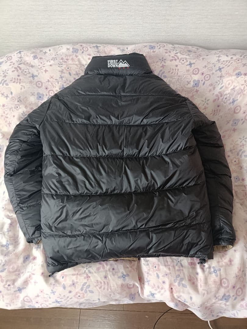 ケ*ン様 FIRST DOWN ダウンジャケット カーキ/ブラック　Mサイズ